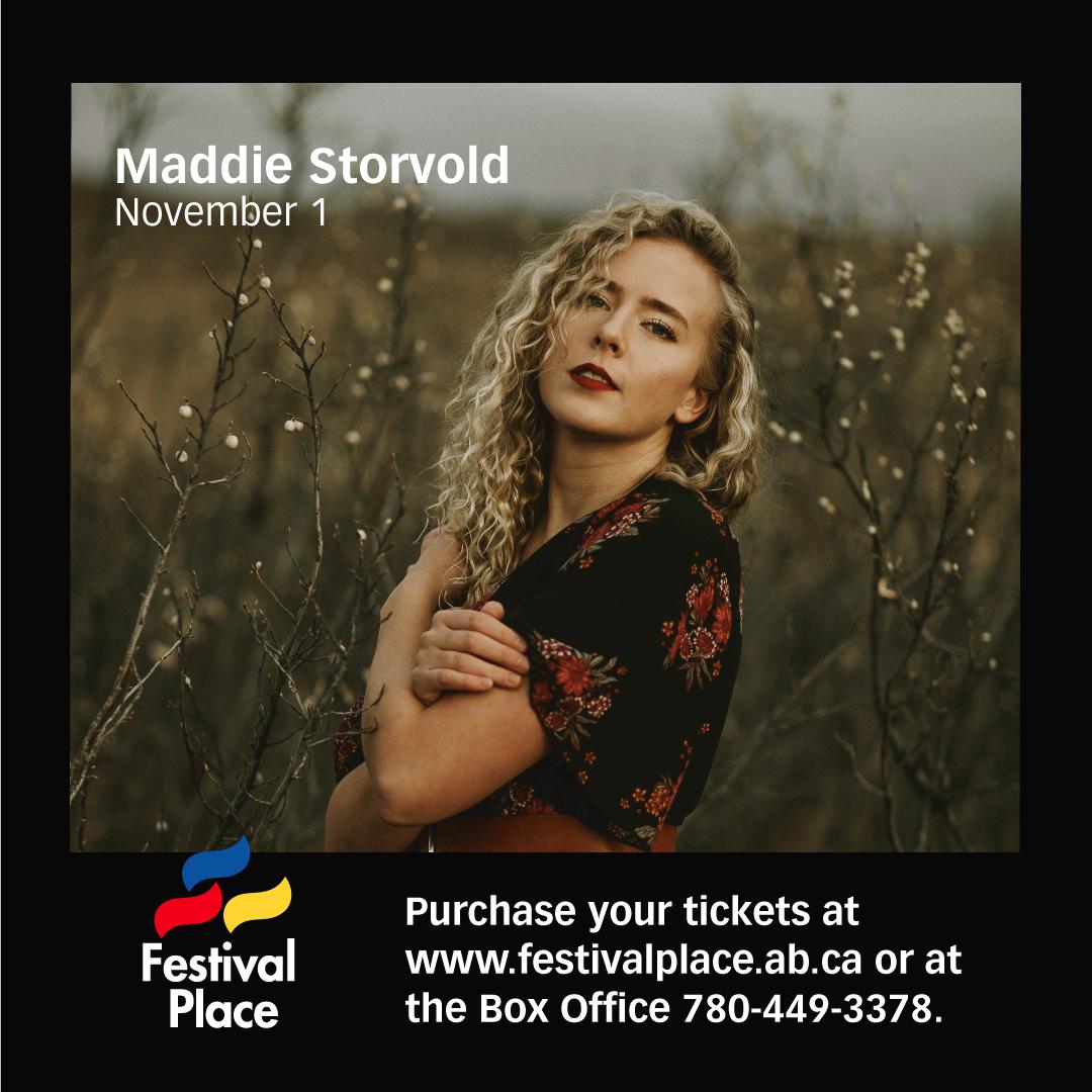 Festival Place (@festivalplacesp) on Twitter photo Tickets on sale now. An alt-country prairie troubadour, @MadDawgStorvold is an emerging storyteller from #yeg. She won <a href="/TheLaunchCTV/">The Launch</a>, giving her an opportunity to release a single written & produced by <a href="/bryanadams/">Bryan Adams</a>. Nov 1 at Festival Place #yegmusic www1.ticketmaster.ca/maddie-storvol… Tickets on sale now. An alt-country prairie troubadour, @MadDawgStorvold is an emerging storyteller from #yeg. She won <a href="/TheLaunchCTV/">The Launch</a>, giving her an opportunity to release a single written & produced by <a href="/bryanadams/">Bryan Adams</a>. Nov 1 at Festival Place #yegmusic www1.ticketmaster.ca/maddie-storvol…