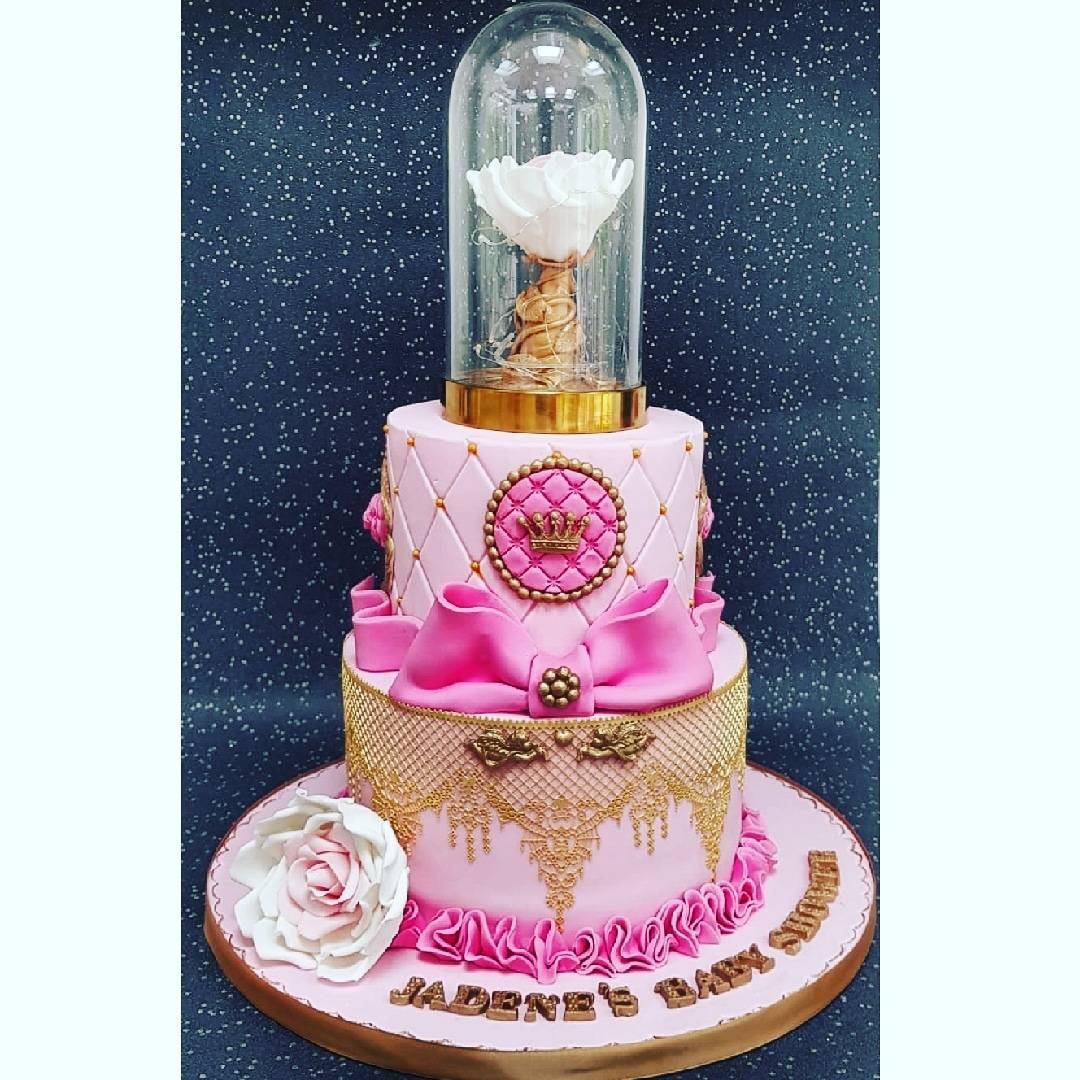 Fancier Cakes On Twitter Beautiful Baby Shower Cake With Led