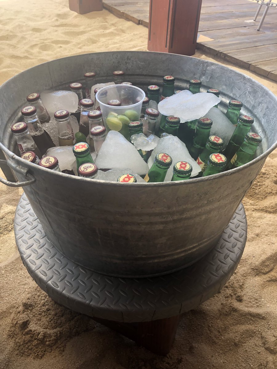 crafty_devils's tweet photo. Beers on the beach #MangoDeck https://t.co/fEwdGInE9l