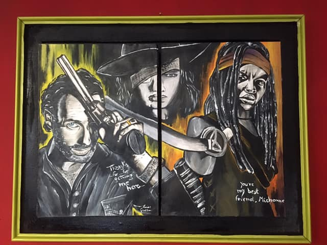 InfinityGart1's tweet photo. Rick, Carl and Michonne 🥰🤠🔫
#TWD #carl #chandlerriggs #michonne #danaigurira #RickGrimes #Family #andrewlincoln #Richonne #modernart #art #artist #artwork #creativity #quadri #artgallery #infinitygart #fanart #drawing #painting @DanaiGurira @chandlerriggs https://t.co/fZnTH9d6rI