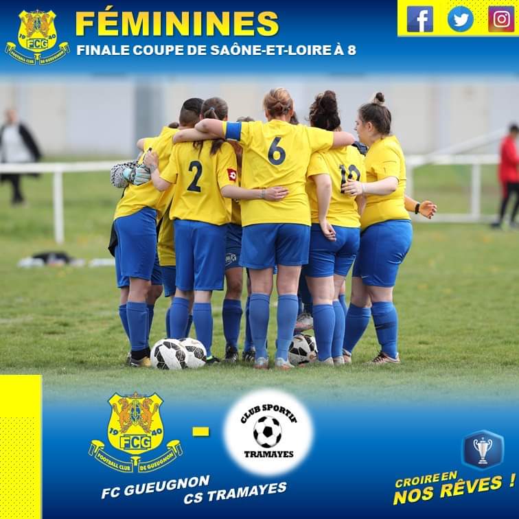 FCGueugnon_Off's tweet photo. 🏆⚽ Finale de la Coupe de #SaoneEtLoire pour nos féminines séniors face au CS #Tramayes !
📢🇺🇦 Venez nombreux encourager les forgeronnes !
📆 Dim. 26 Mai 🕒 15h00
🏟 Terrain Honneur - #Ouroux/Saône https://t.co/OcfCvSwyGj