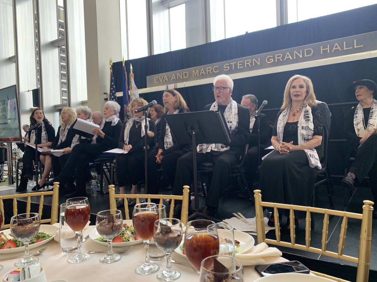 LACountyAD's tweet photo. We are so honored to celebrate Older Americans Recognition Day with The Fifth Dementia, a wonderful choir of older adults in different stages of Dementia that love music. Music never leaves them! Thank you @Nutcrackerdoc for this amazing program! #OAM2019 #n4astrut #LACounty https://t.co/5U3TK7aKbw