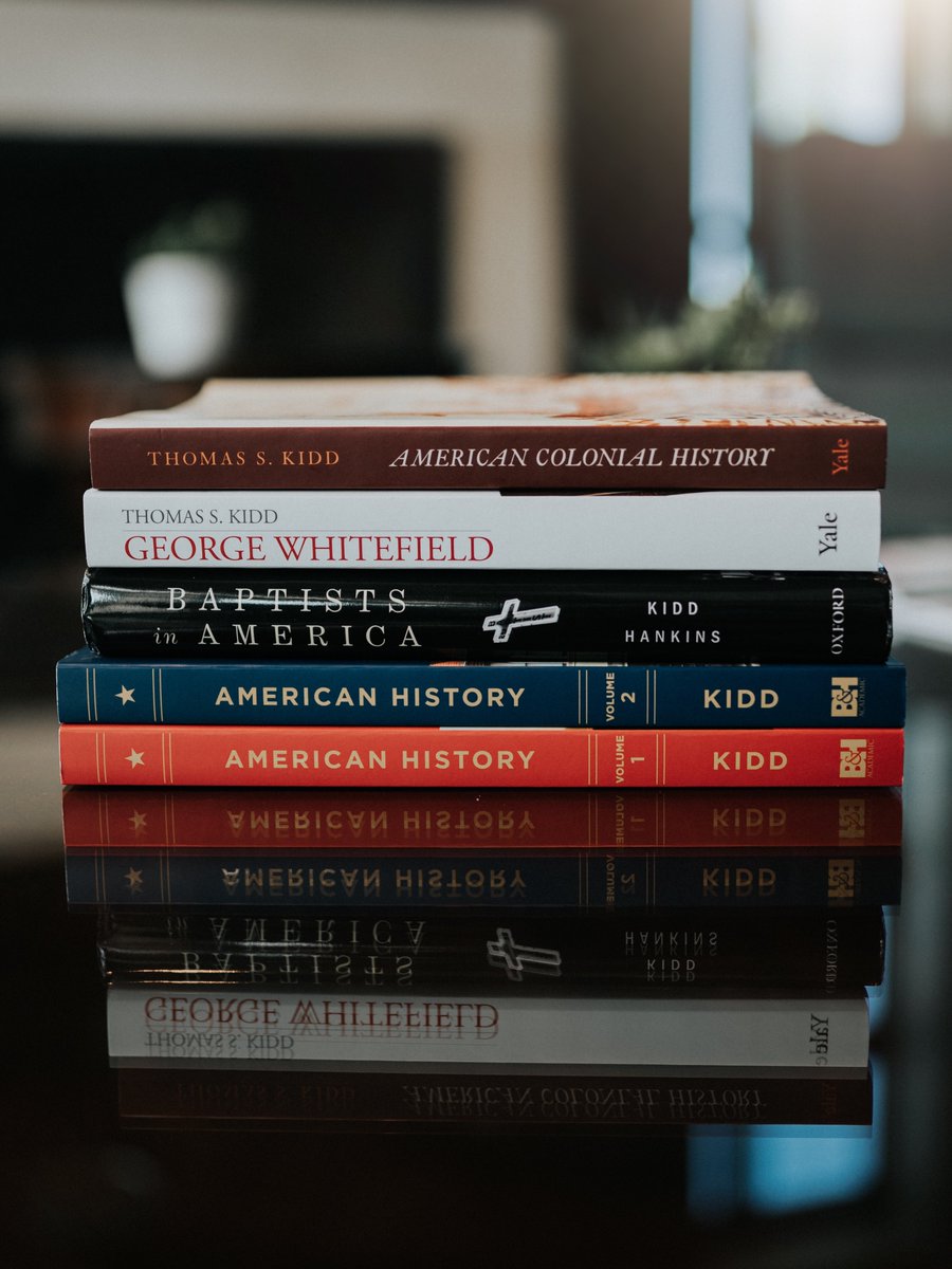 MBTS's tweet image. To celebrate the announcement of @ThomasSKidd joining the Midwestern faculty, we are giving away a stack of his books! Follow and RT for a chance to win.