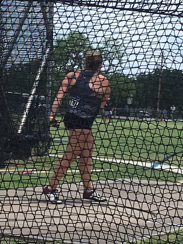 WSCXCTF's tweet image. ALL-AMERICAN @macjo929 7th place - 54.19m!! @wscwildcats @WSCthrowers