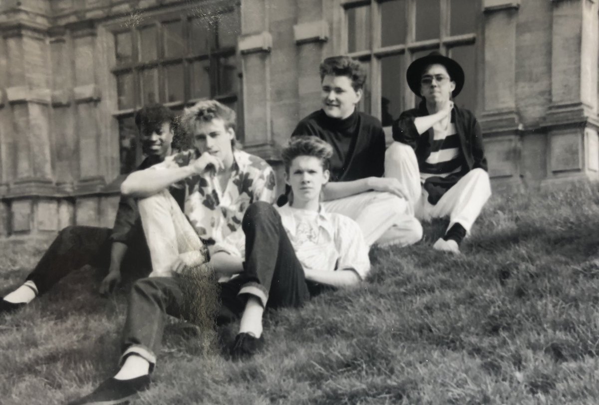 Solarzone3's tweet photo. Hereโs a treat for throwback Thursday.... these really were the days! We havenโt changed that much, have we?? Donโt forget you can see our comeback gig at The Old Swan in Cheddington on 10th August! #ThrowbackThursdays #solarzone #electronicpop #nostalgic #TooCoolForSchool https://t.co/84f4GLuTro