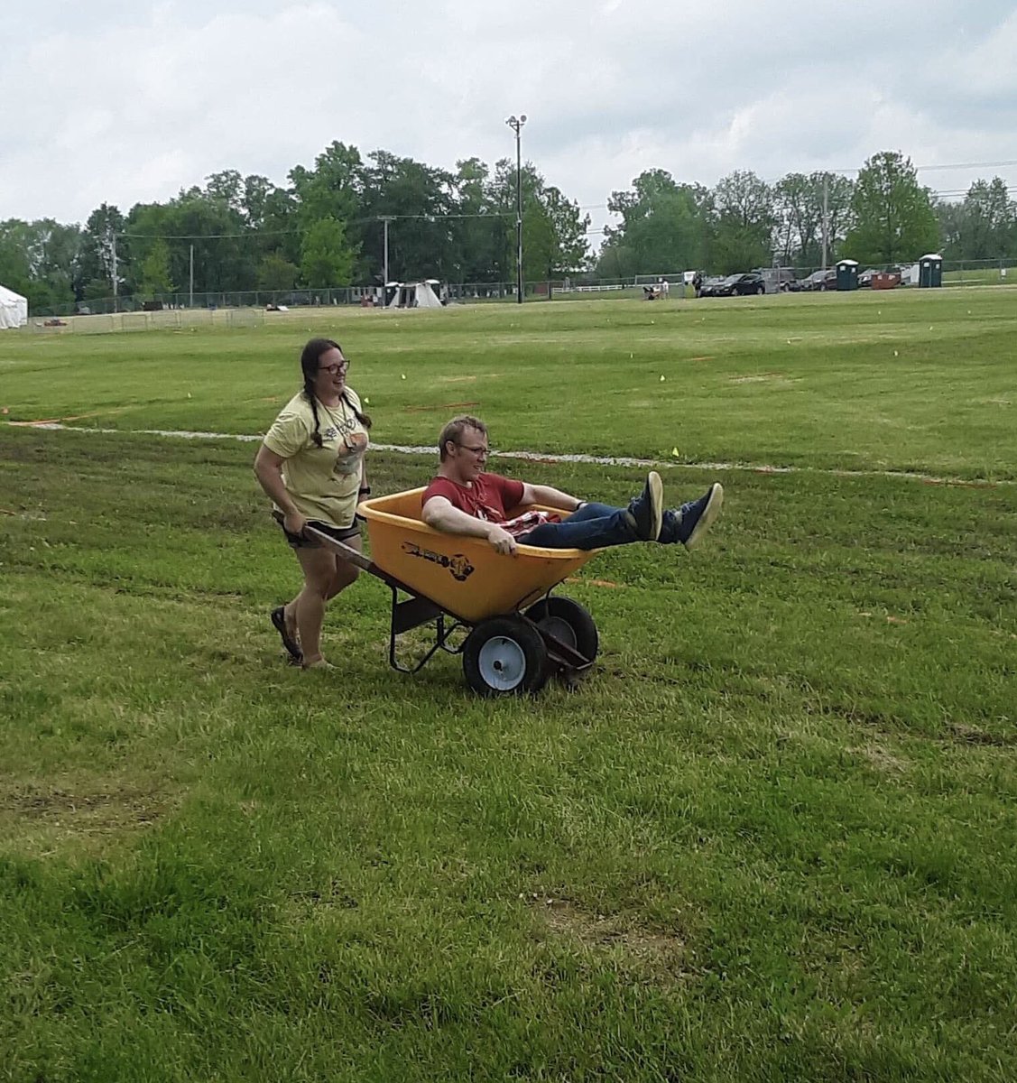 SCAMidrealm's tweet photo. Sub-par weather can make for great stories. In a few years, Duke Carrier Wheelbarrow Delivery or the Pelican Express delivery will be legendary #mysca #mk50 #midrealm https://t.co/Sy8wmacm6I