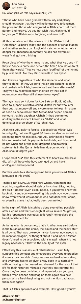 Niamatullah's tweet photo. So, Allah jalla wa 'ala says in al-Nur, 22:

"Those who have been graced with bounty and plenty should not swear that they will no longer give to kinsmen, the poor and those who emigrated in Allah's path..."

https://t.co/MGGPmnKaVT

#QuranicART
#ChapterEighteen https://t.co/cVUiu5kT9X