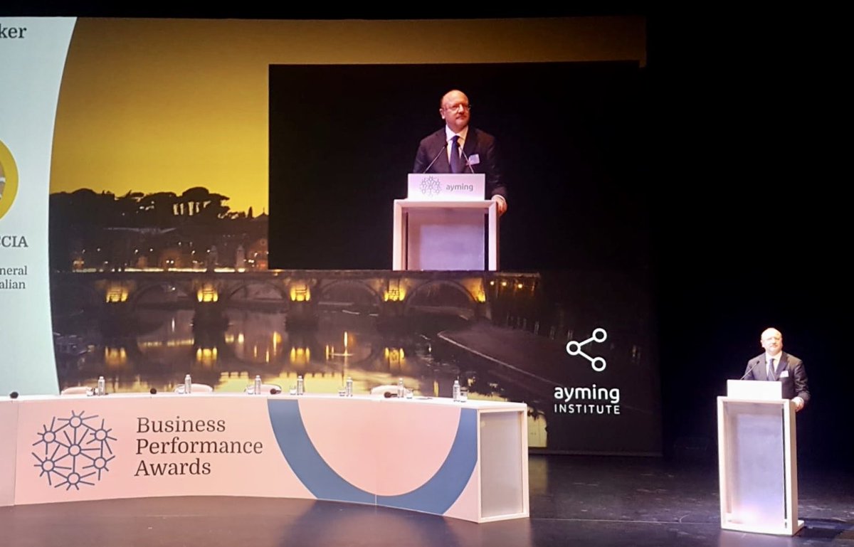 President of <a href="/Confindustria/">Confindustria</a> Vincenzo Boccia at <a href="/ayming_fr/">Ayming France</a> Business Performance Awards in Paris with <a href="/PierreGattaz/">Pierre Gattaz</a> and Hans de Boer.

“If we want to relaunch the EU we need a common policy that puts industrial strategy back on the European agenda”