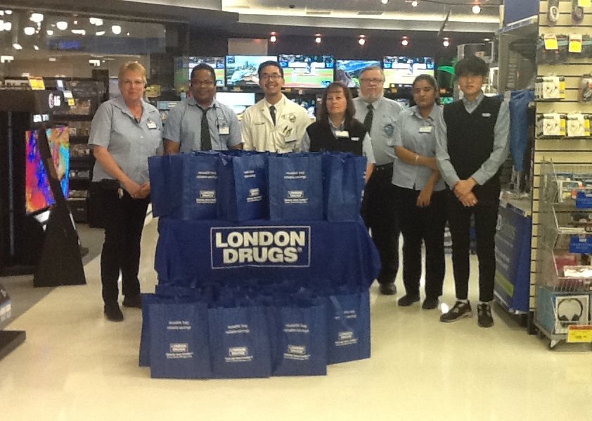 The first Community Emergency Comfort kits readied to help people displaced by the wildfires in Northern Alberta. Overnight teams in 6 Alberta London Drugs stores worked to assemble kits for delivery to evacuation centers. #wildfires #abfire #highlevelfire