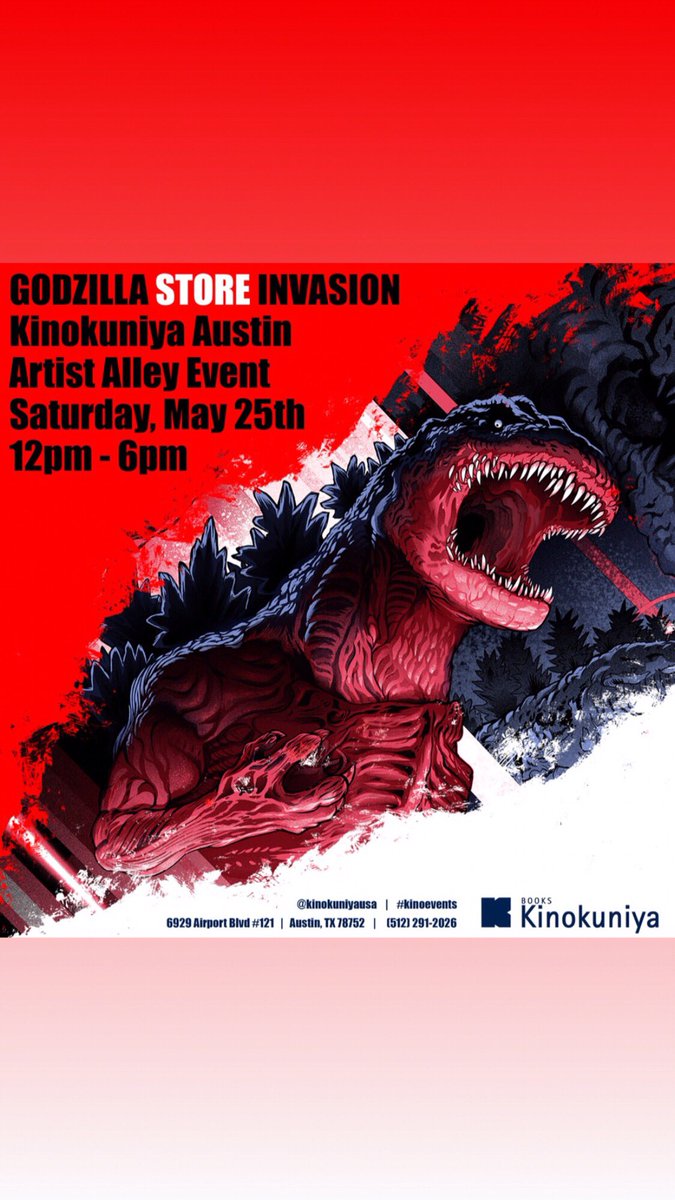 Kevinchinart's tweet photo. Lunch sketchin some #Godzilla. Original art sketches will be available this Sat, May 25th at @KinokuniyaUSA Austin’s Godzilla Artist Alley event 12-6pm. Checkout the artists &amp; GodzillaStore popup shop! #GodzillaMovie #KingOfTheMonsters #shingodzilla #godzilla1965 #godzilla1985 https://t.co/aDBuumt6rg
