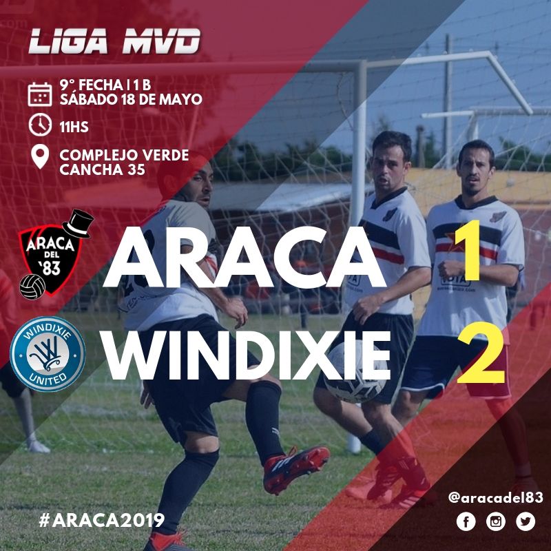 Aracadel83's tweet photo. Por la novena fecha del #TorneoApertura, fue derrota por 2-1 ante #Windixie

#Araca2019 #EstoEsElAracaViejo https://t.co/IH2LtZgP0R