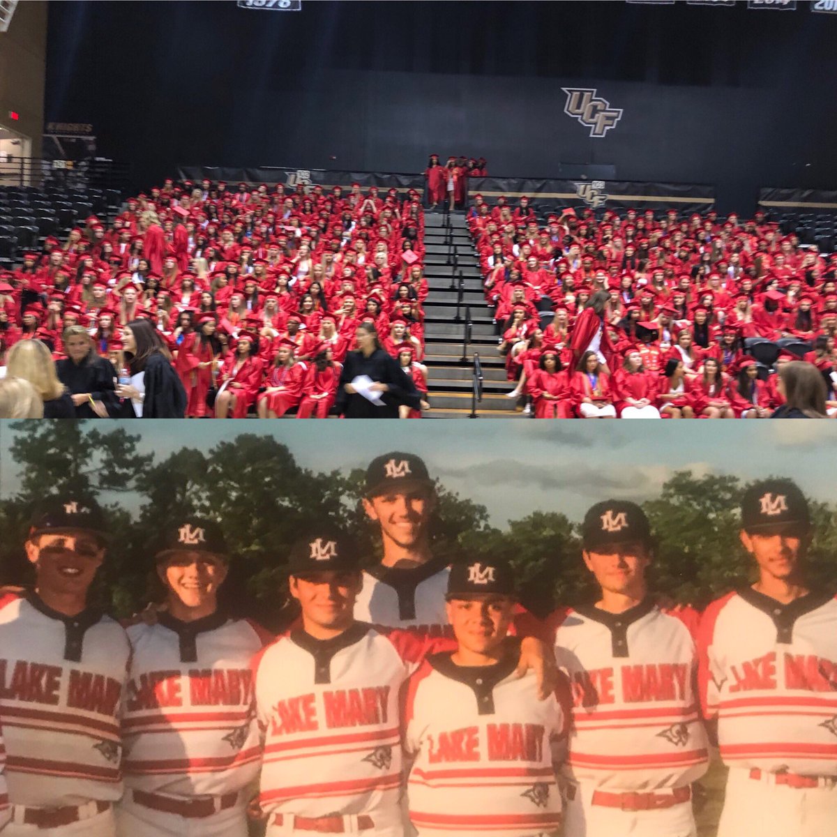 LMRams_Baseball's tweet photo. Congratulations Lk Mary HS c/o 19 and most especially these 7! #RamsAlumni @LMHSRams @SCPSInfo #airhugs https://t.co/FApao2Y9nE