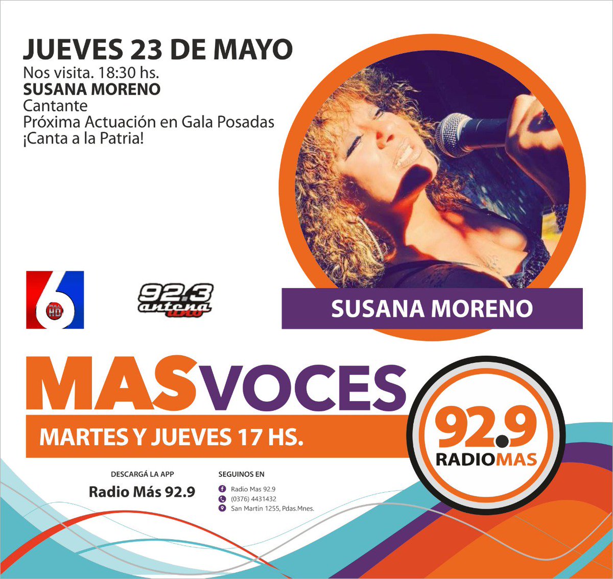 Desde las 17!!! Por 92.3 Posadas, 91.9 Eldorado y AntenaMisiones.com desde Radio Más y Canal 6. <a href="/maryedihtsosa/">Mariela Sosa</a> <a href="/marcenilsson/">⬅️marcenilsson</a> <a href="/kaguirrelopez/">Karina Aguirre</a> <a href="/georgeline/">Georgeline Ikape</a> <a href="/wipplinger/">Claudio Wipplinger</a>