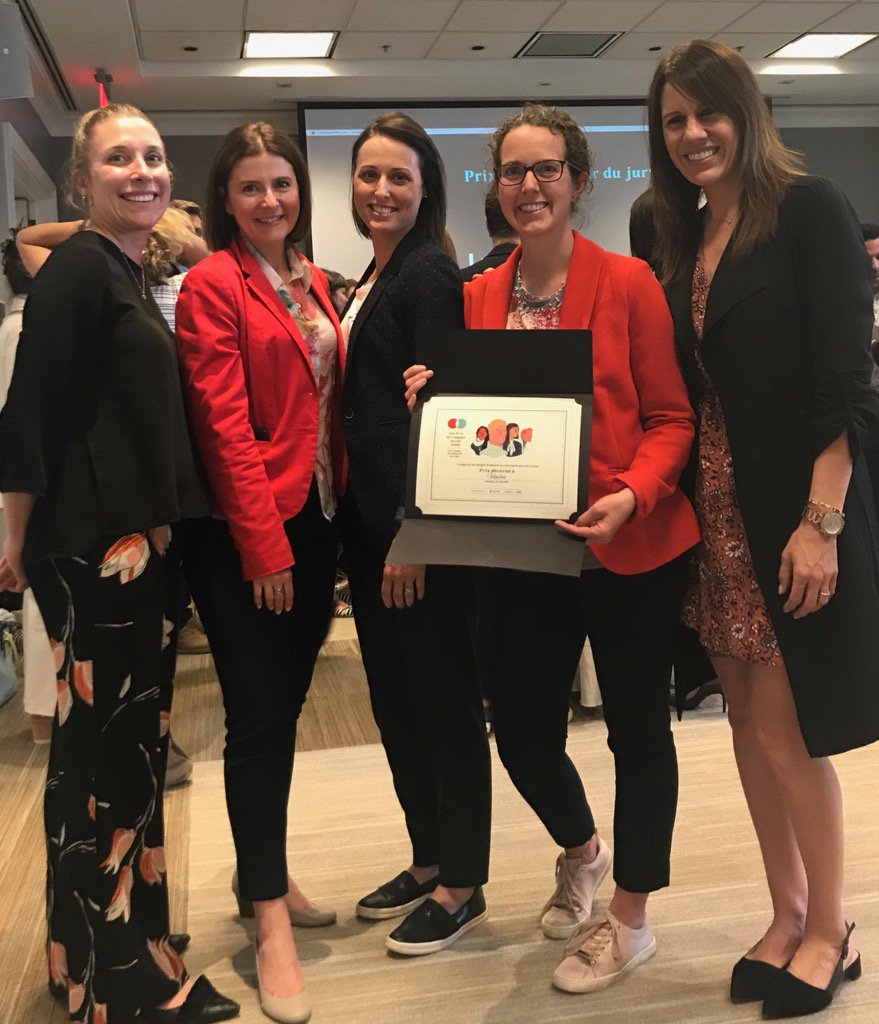 Fillactive's tweet image. Nous sommes heureuses de vous annoncer que Fillactive figure parmi les trois lauréats dans la catégorie « Entrepreneuriat social » qui ont été récompensés hier soir lors de la remise des Prix de l’impact social de @Lactualite.