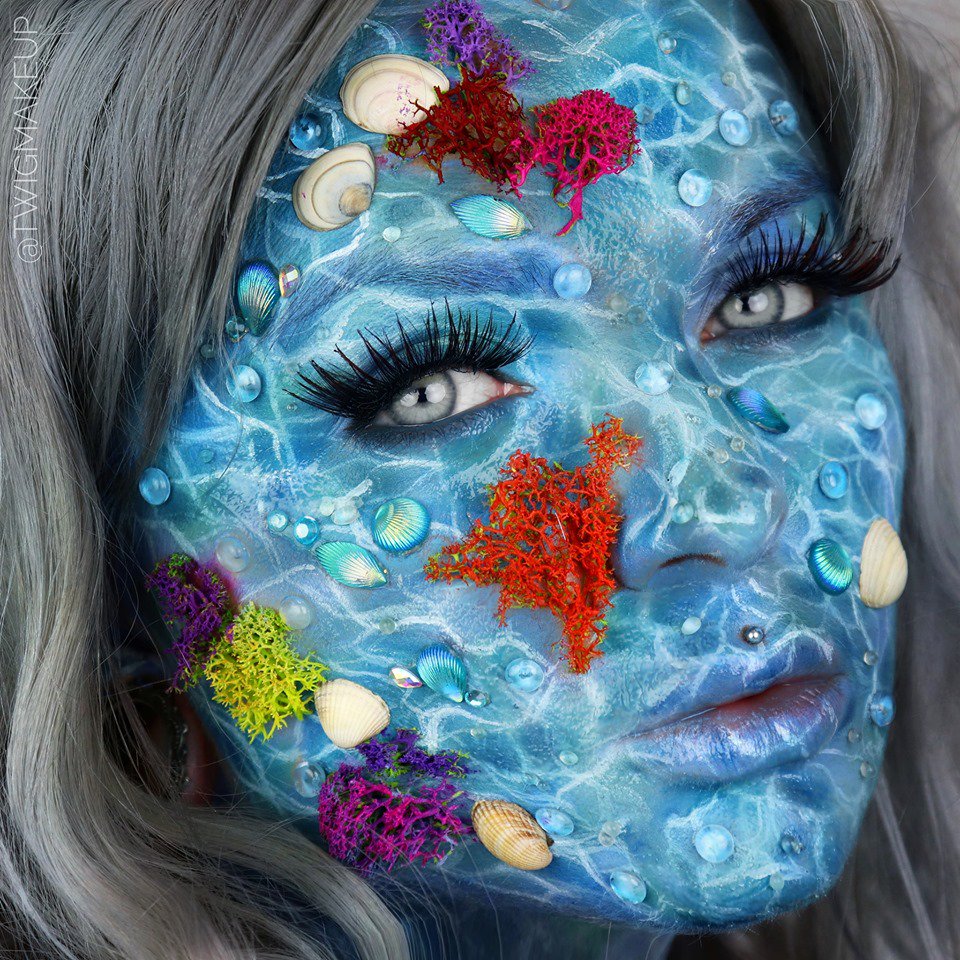 water make up using mainly <a href="/bperfectcosm/">BPerfect Cosmetics</a> Carnival Palette 🌊