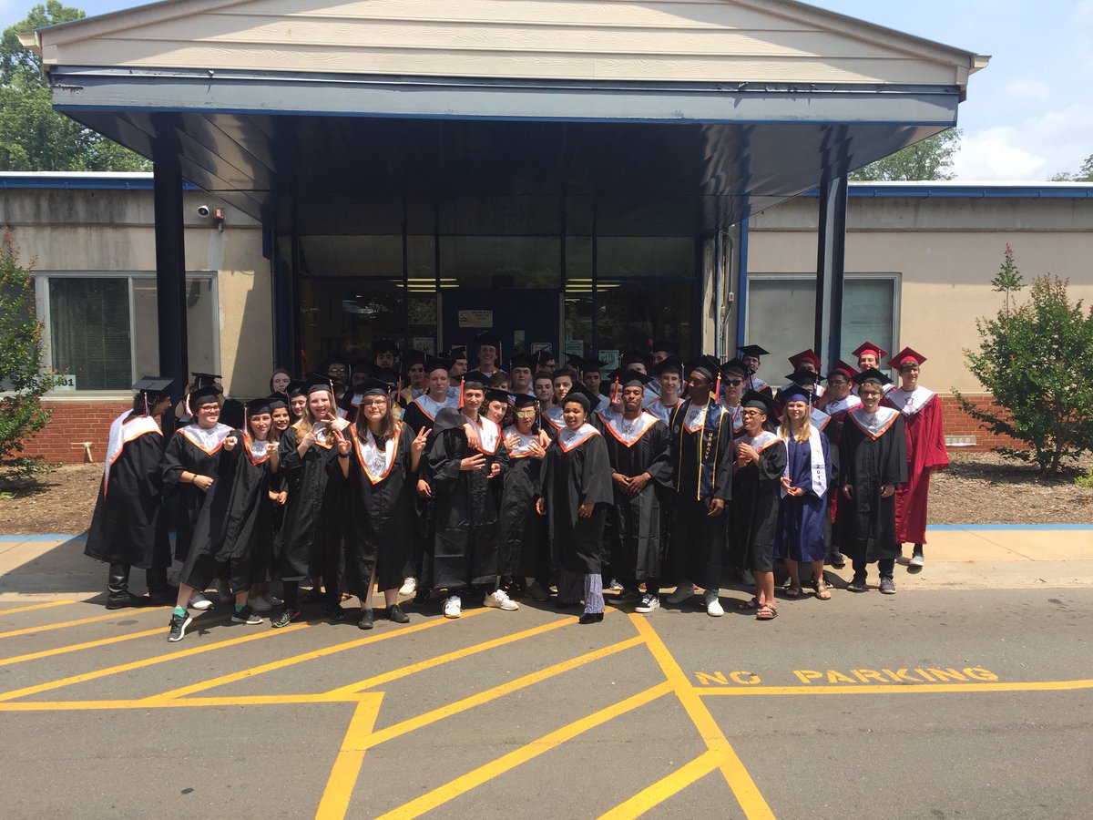A_Boleratz's tweet photo. Great to see @OrangeHS_NC and @CRHSRedWolves graduating seniors back where it all started @CameronParkEle1 today!! https://t.co/h8WAFOPCVR
