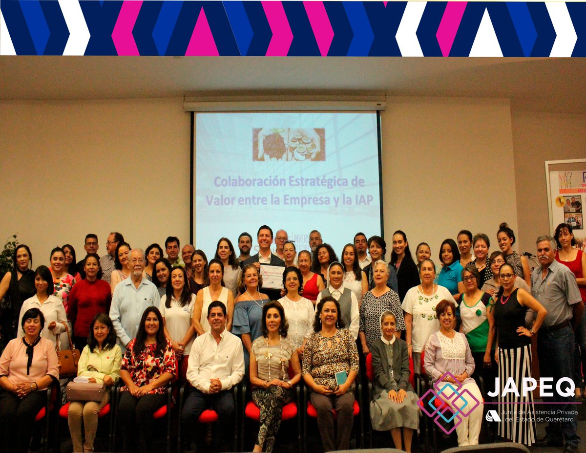 JAPEQ's tweet photo. Como parte de la profesionalización a las Instituciones de Asistencia Privada #IAP, la Junta de Asistencia #JAPEQ ofreció el día de hoy la conferencia: *Colaboración Estratégica de Valor entre la Empresa y la IAP* en voz de Carlos G. Schultz Sánchez Mejorada. https://t.co/YXSkMrXXBv