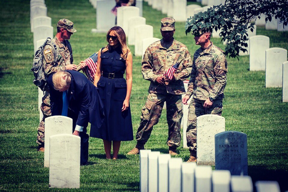 Honored to be at <a href="/ArlingtonNatl/">Arlington National Cemetery</a> today &amp; take part in #FlagsIn to remember our fallen heroes. God Bless our military, their families &amp; God Bless our great Nation! <a href="/USArmyOldGuard/">The Old Guard</a>
