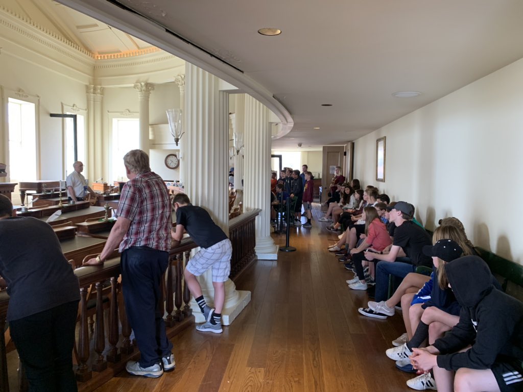 BeechamKristine's tweet photo. Inside the Old Capital @HCMSTigers157c #HCMSinSpringfield https://t.co/fYNuAhZlQo