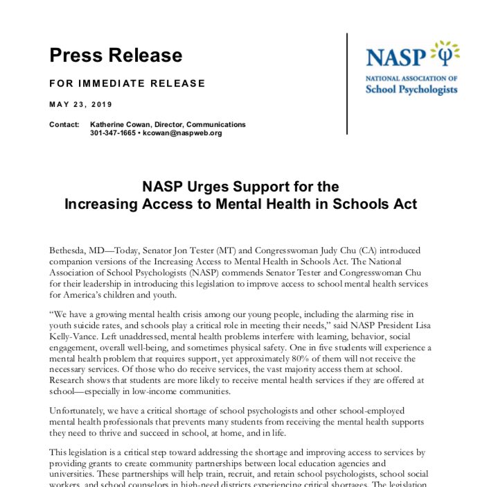 🚨ACTION ALERT 🚨 Contact your representatives in Congress and urge them to support the Increasing Access to Mental Health in Schools Act! <a href="/RepMarkTakano/">Mark Takano</a> <a href="/KamalaHarris/">Kamala Harris</a> <a href="/SenFeinstein/">Senator Dianne Feinstein</a> <a href="/nasponline/">National Association of School Psychologists</a> #schoolpsychology #mentalhealth #naspadvocates