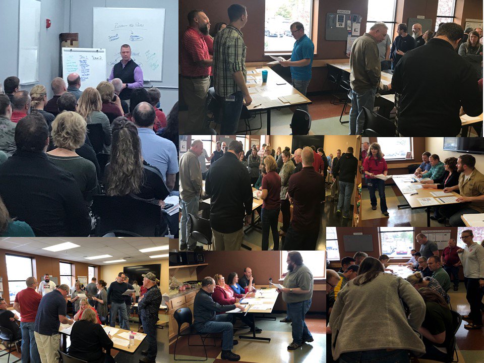 CIguy4Biz's tweet photo. We recently hosted our 2 largest Lean Leader (White Belt) sessions!!  
Just a healthy dose of everything our growing Lean Leaders need: Respect for People (Servant Leadership + Kaizen &amp; Standard Work) and Adding Value - from Customer Vantage Point.  #People #Kaizen #LeanSixSigma https://t.co/beRlbsnNH6