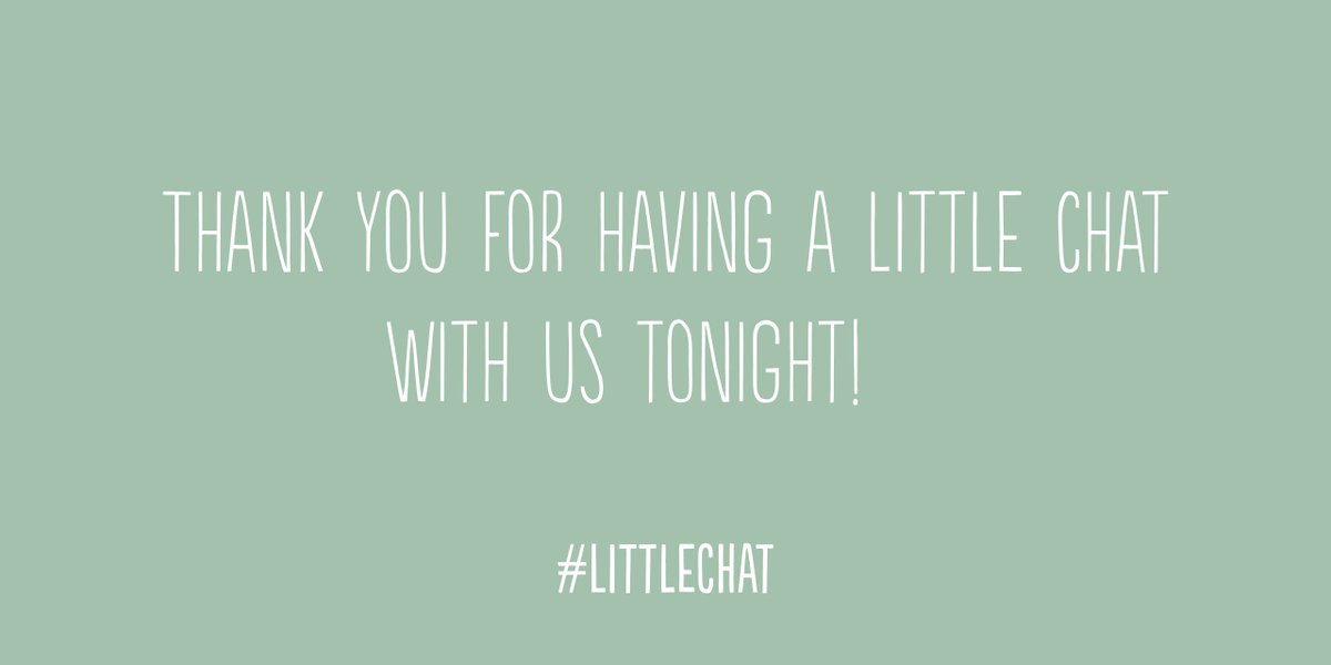 Little_Cambs's tweet photo. That hour went by so quickly! It's been so great to chat and share ideas with you all. Thank you so much for joining me and I look forward to talking again soon!
#LittleChat https://t.co/4niQoFB2Bj