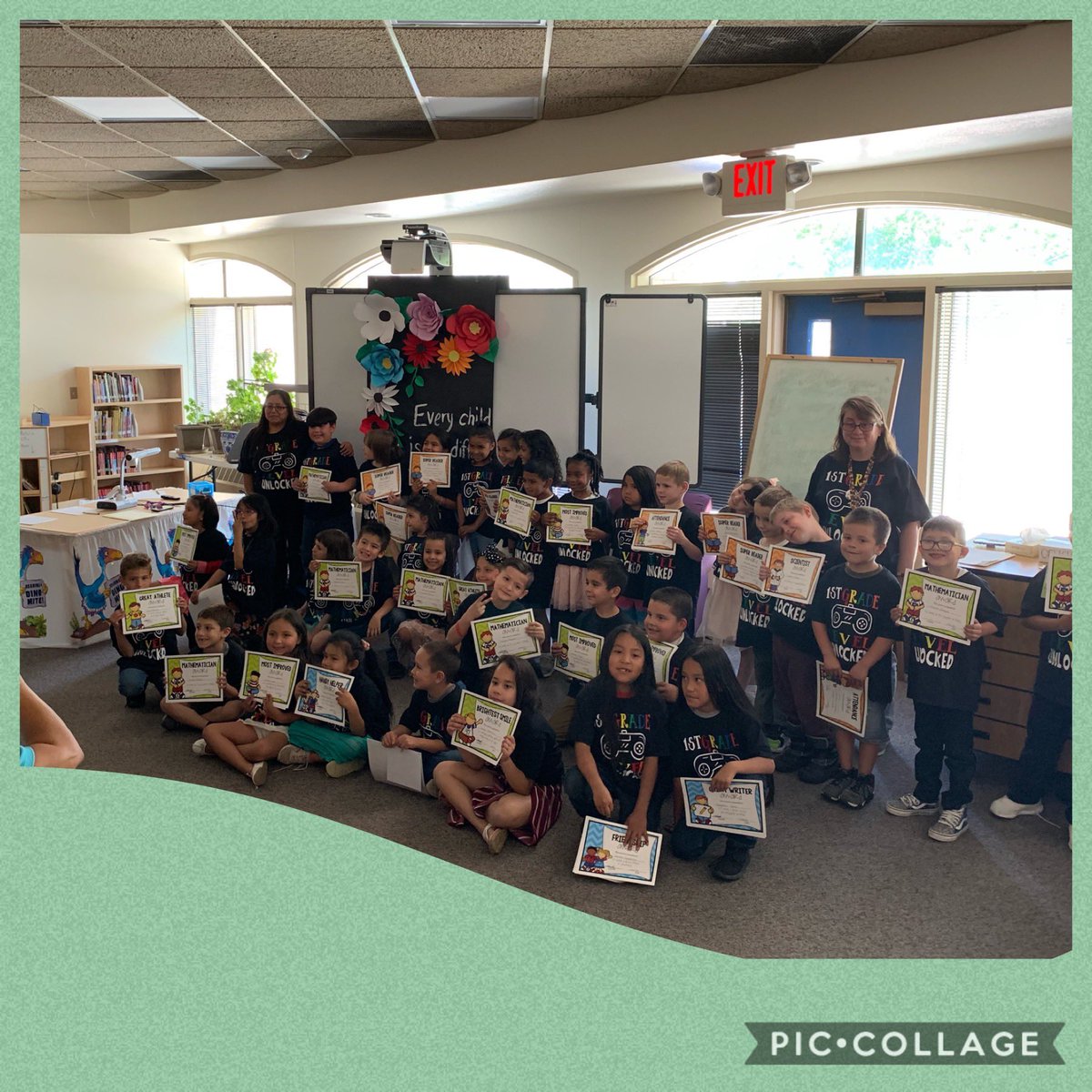 ApsLongfellow's tweet photo. End of the year award assembly for @ApsLongfellow! From perfect attendance, art and math awards and student of the year recognition! What a great 2018-2019 we had! Thank you to our wonderful staff, administration, parents and community for everything! #AdayInAPS https://t.co/TK9AuGgXlc