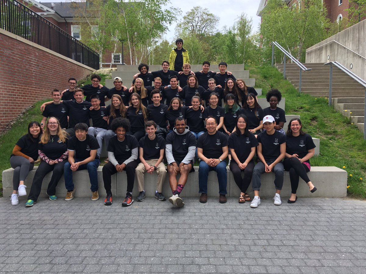 mathyadriana's tweet photo. Day 1 of our Introduction to Abstraction (aka Math Camp) symposium is in the books! We had eight lovely presentations by students on topics such as Arrow’s Theorem, Dedekind cuts, graph theory, The Cantor set, and several number theory talks! @BatesCollege #mathcamp2019 https://t.co/IB4aVTGW7q