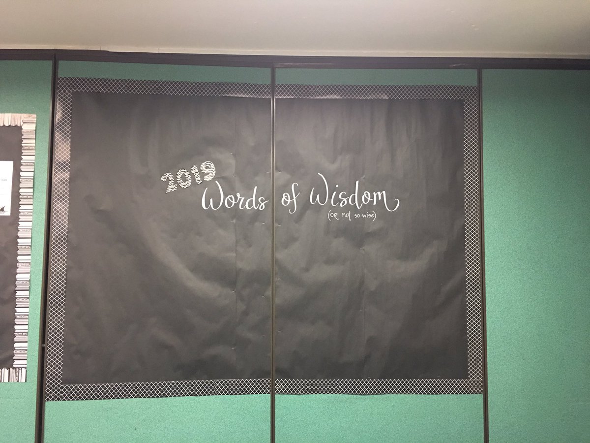 Calling all of my seniors (that I had as underclassmen) stop by my classroom and sign my 2019 Words of Wisdom wall, with your inspiring (or not so much) words to leave me with. I’ll miss all of your faces next year! 💔🎓 <a href="/SHSsharks2019/">2019 Sharks</a>