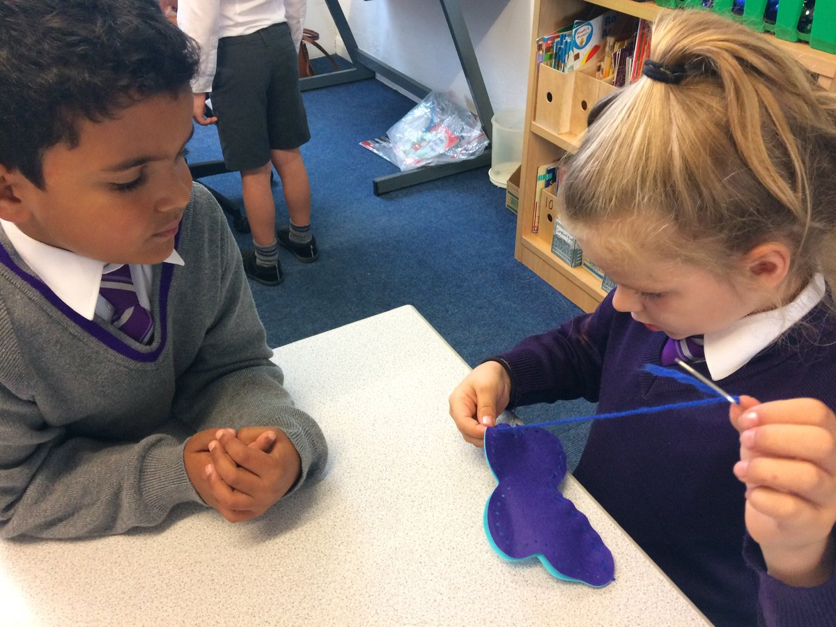 EPSArts's tweet image. Form 1 participating in textiles! Making some felt butterfly toys! @EPSForm1 #EPSAchieve