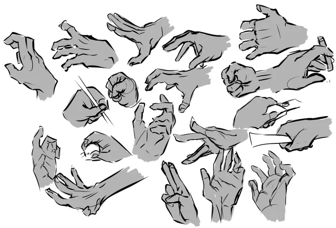 drew some hand 