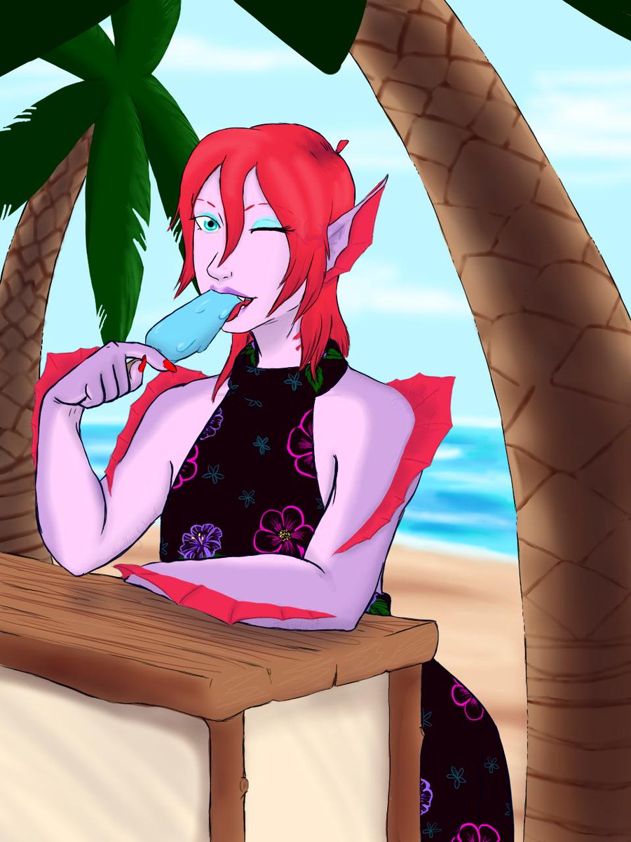 Commissioned By: chestnutchild on Tumblr

of their D&D character Fish for my suggestion ych
#dnd #commission #ychcommission #ych #DndCommission #merfolk #summermood #summercommission