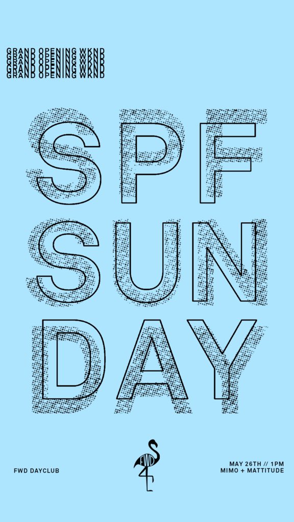 FWDnightclub's tweet photo. Sunday, May 26 #SPFSunday with @MIMOedm and @yoMattitude https://t.co/sEO2qHhgb6