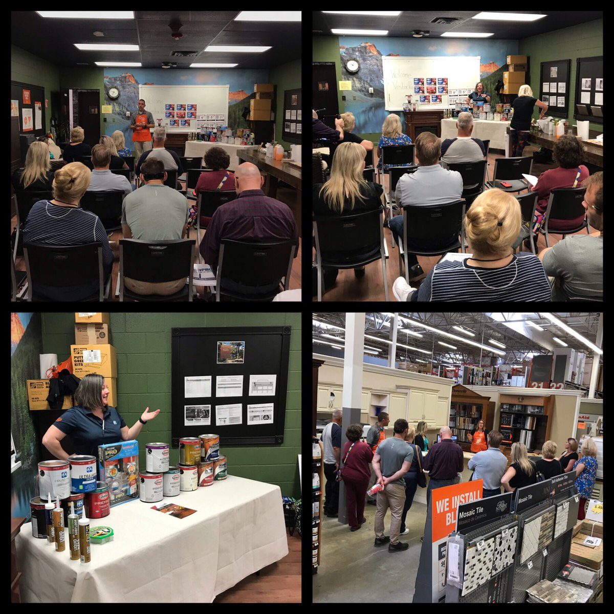 erinparker24's tweet photo. Par Nick and I talking to members of one of his managed accounts on how the Pro Desk works and of course PPG paints and Olympic stains! I mean who doesn’t love talking about paint 🤷🏻‍♀️. Thanks Nick for a great partnership! #takingmarketshare @NTamboneHD @JasonMazinski @DaveMusen https://t.co/MdboyFO6dF