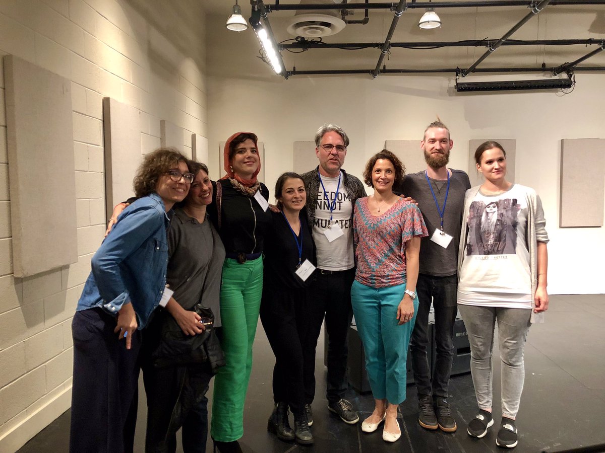 ACFWashington's tweet photo. It’s #throwbackthursday: this time with a photo of our #EUNIC Theater Residency as part of #crosscurrents2019 with our Director @EvaSchoefer. Check out our Instagram @acfwashington for more photos & a making-of-video! @TheLabGU @EUNIC_Global 📸 C.Stanley Photography/Manaf Azzam https://t.co/ZlxYzrehej