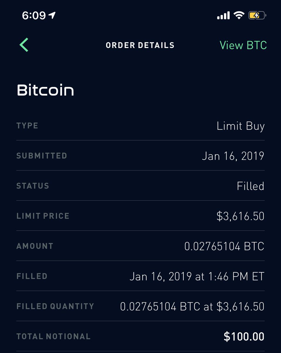 I’m starting a thread right now. I’m not gonna touch this. Not until we’re completely parabolic. This thread will be a reminder to my noCoiner friends about what a $100 dollar bet could have been, and that it’s not too late to buy  $BTC. Bought it on my birthday .