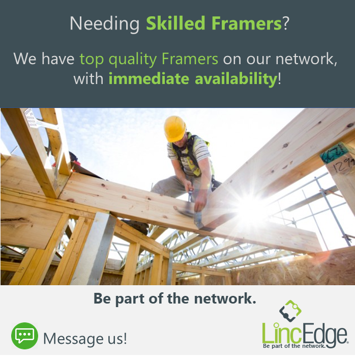 LincEdge's tweet photo. FRAMERS AVAILABLE NOW! 
Any type of wood framing, over 30 years of experience, working with Award-winning teams in the Vancouver Market. If you are interested in checking this out, email us at info@lincedge.com. 
We look forward to connecting. https://t.co/i2w8bL7kJP