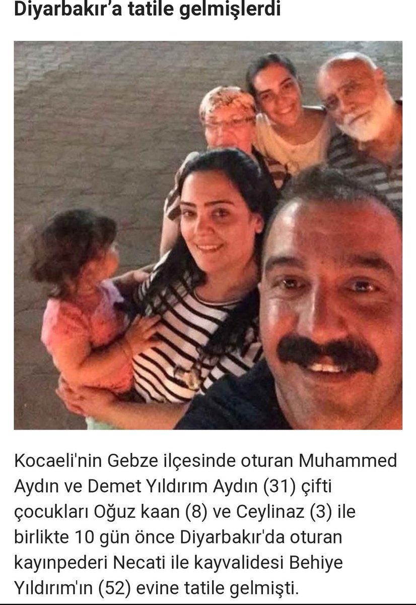 <a href="/SezaiTemelli/">Sezai Temelli</a> #PKK son 40yılda 12Bin civarında çocuğun ölümünde dolaylı veya direkt sebepoldu
#Diyarbakır ongözlü köprüde patlayan #bomba etkisi ile annesinin kucağında cesedi annesinin göğsüne ERİYEN VE ANNE-ÇOCUK BERABER KEFENLENEN #CEYLİNAZAYDIN BEBEĞİN ÖLÜMÜNDEN #DOLAYI BABASI İLE YÜZLEŞİN