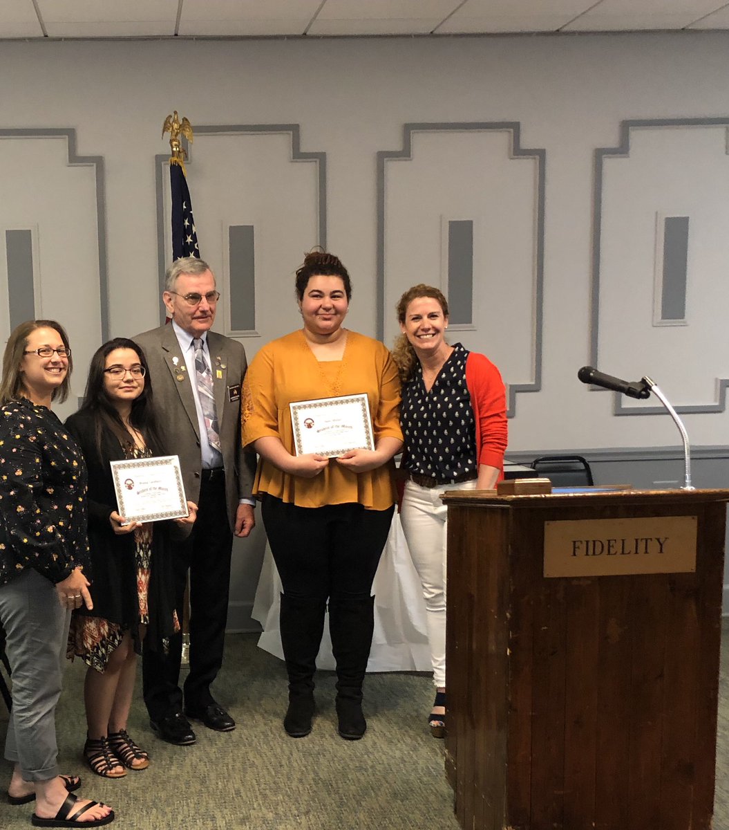 Bri and Sam were honored by the Elk’s Club for their tenacity and fortitude throughout their tenure at OV. The OV Family is so proud of both of you! #ovfamily <a href="/WCSDEmpowers/">WCSDEmpowers</a>