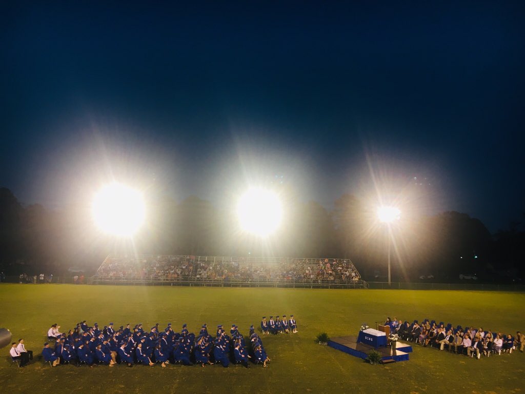 Under the lights for #SCGrad19 <a href="/StarCitySchools/">Star City School District</a>! #WhateverItTakes