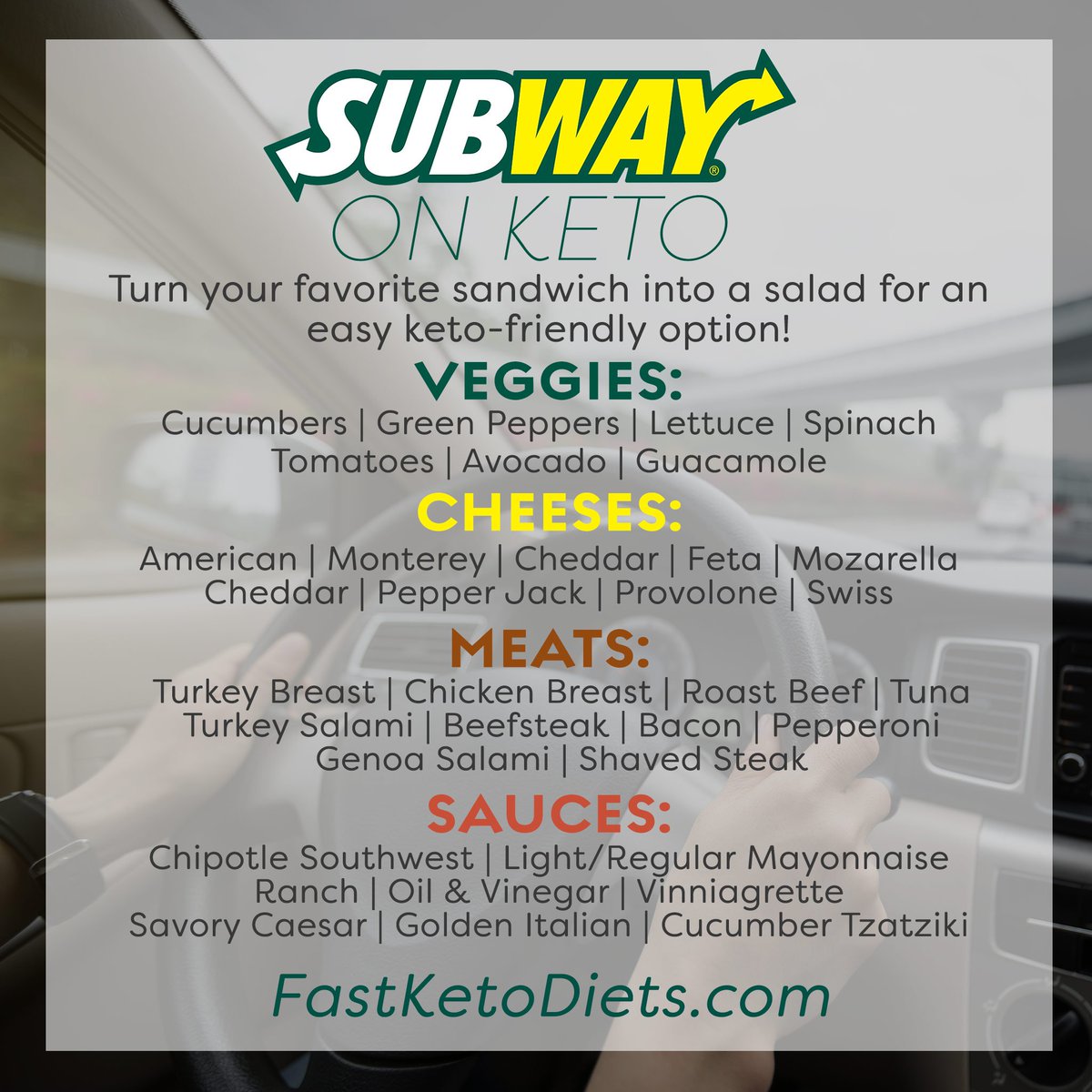fastketodiets's tweet photo. Here are some tasty, keto-friendly options from Subway that you can eat when on the go. - https://t.co/rKUjAeMuIg
#keto #ketodiet #ketogenicdiet #ketosis #subway #subwaydiet #ketosubway #ketofastfood #eatfresh #healthyfastfood #subwayketomenu #subwayketo #ketotogo #food #health https://t.co/68SEB7QpTQ