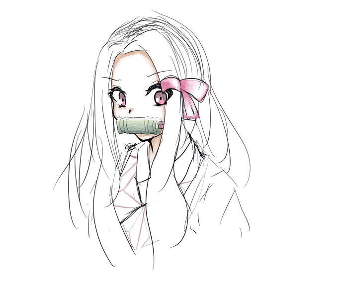 ラクガキ
鬼滅の刃より竈門禰豆子

#鬼滅の刃 
#イラスト 