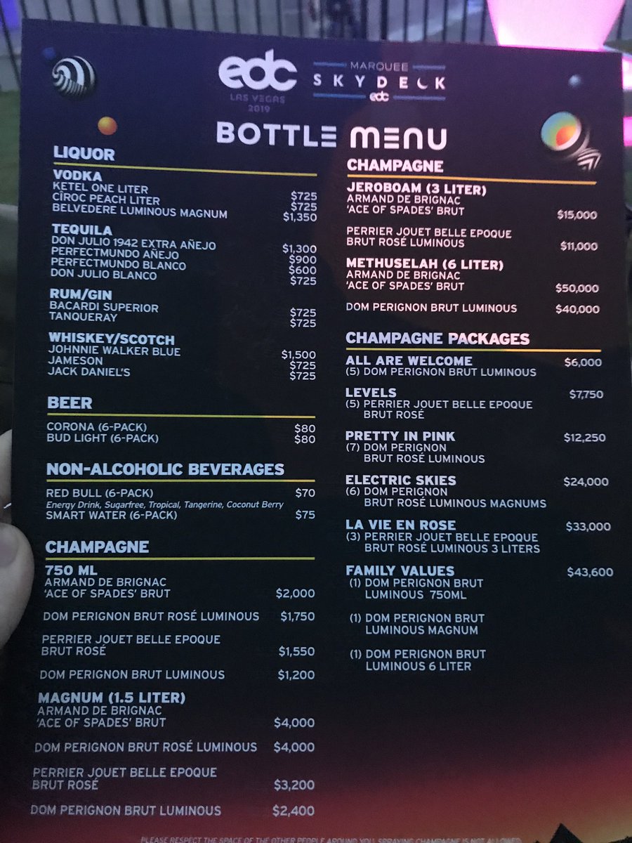 BBeehler's tweet photo. @BNicholas You think that’s bad? Look at my menu in VIP https://t.co/gYN3NhOHI7