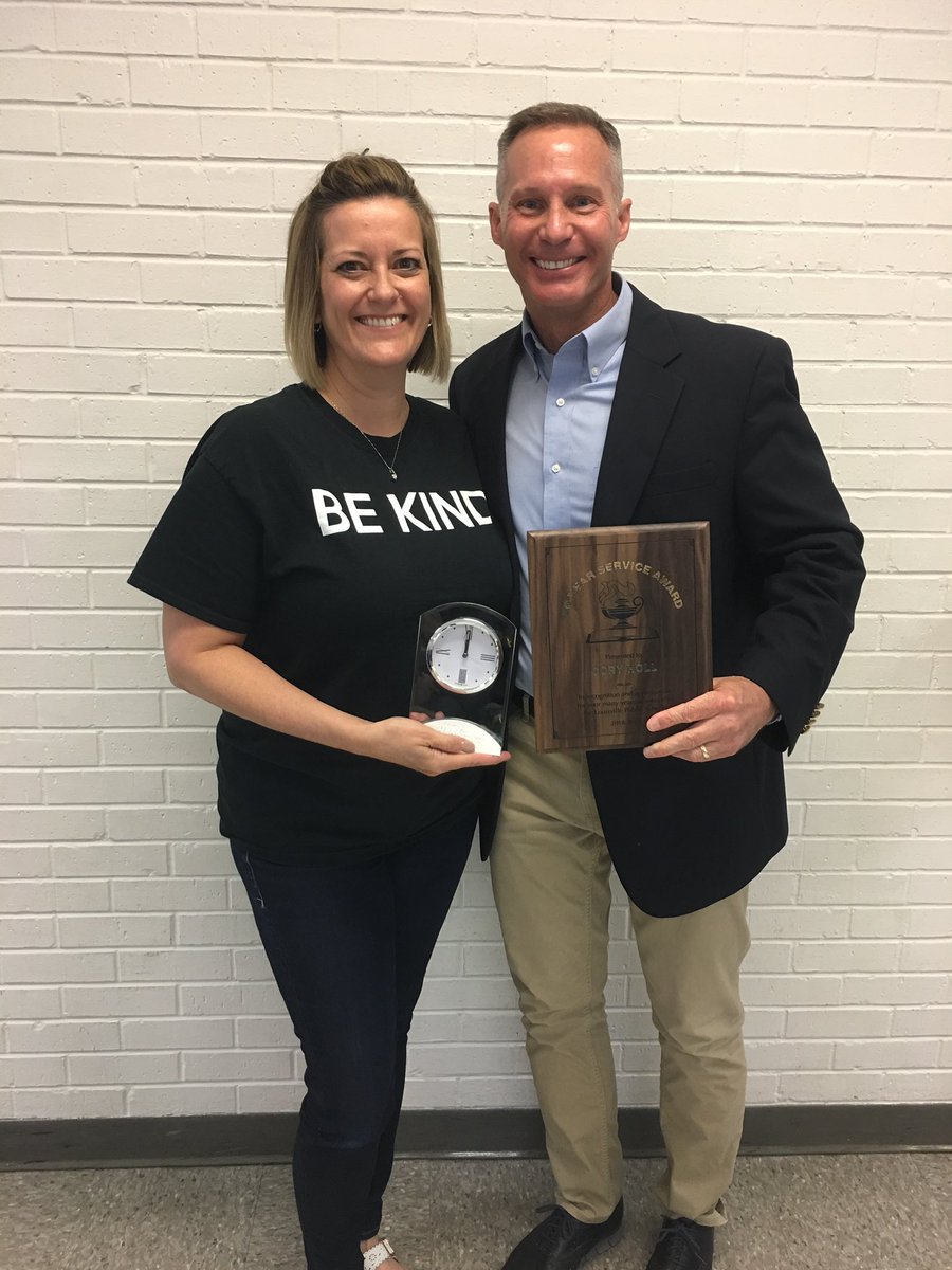 Thank you Mr. Holl for your 20 years and Mrs. Holl for your 25 years of service !