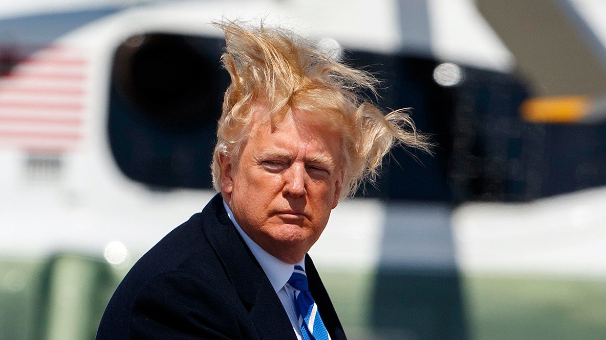 editorb's tweet photo. Good thing you've had the best #achomplishments in history, it has helped you be the most #transhairant prizedant ever. @realDonaldTrump https://t.co/a6oUWtYcVA