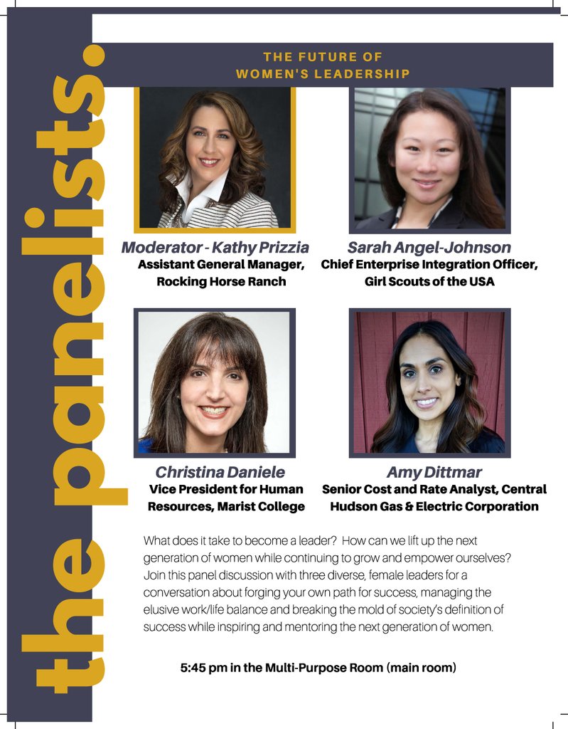 thehvnyp's tweet photo. Up Next > Panel: The Future of Women's Leadership ♀

How can young women forge their own paths to success (and that may mean to them)? Hear from diverse leaders from @RHRanch @girlscouts @marist @CentralHudson. #patternsummit https://t.co/D2bELCeebc
