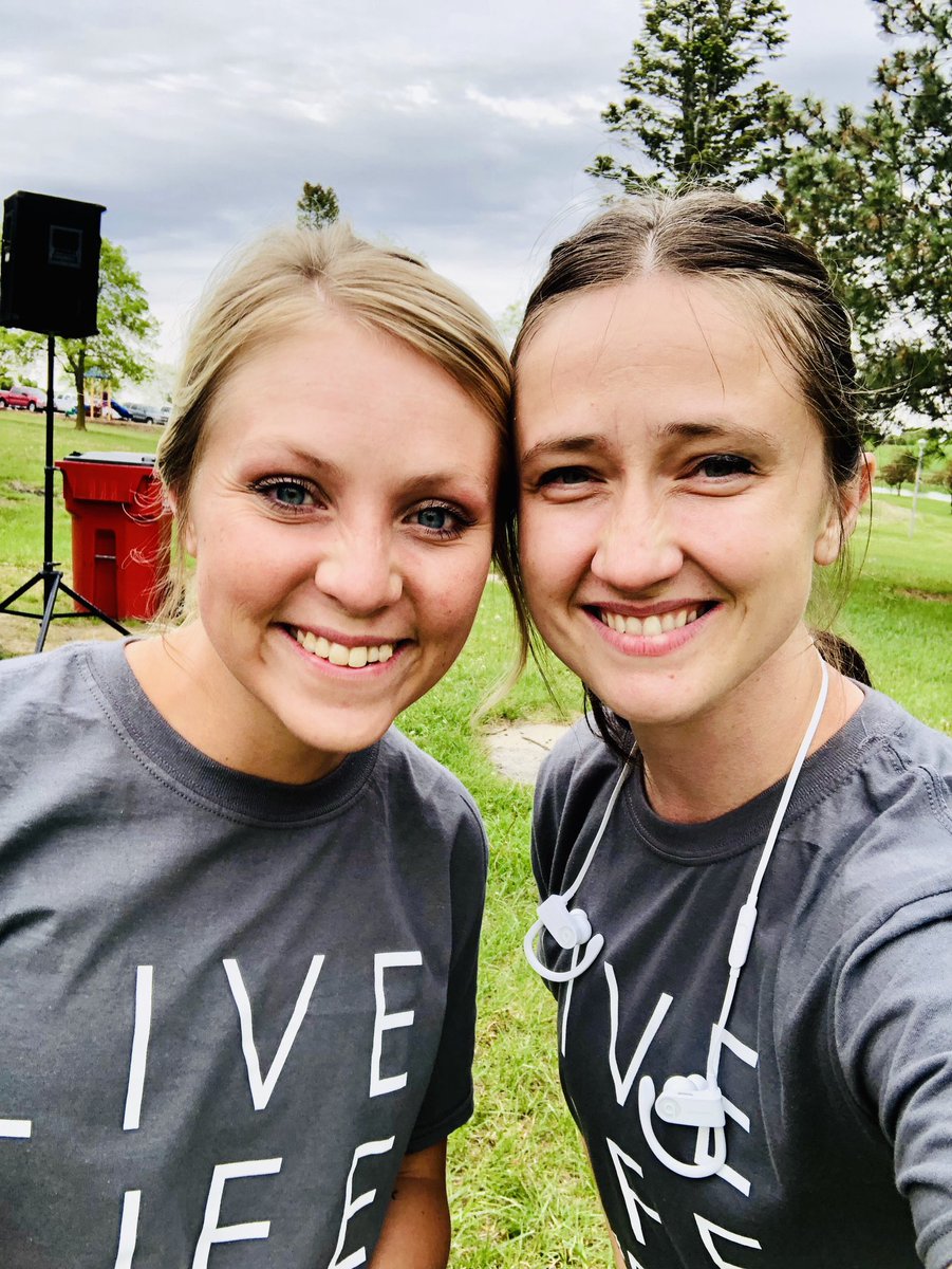 mrskkmitchell's tweet photo. 🏃🏼‍♀️This lady, @McKennaGibson95, is something special! What a positive ray of light! Today we ran a 5K for the @npspanthers Wellness Day - so fun! https://t.co/3NGnIREkwM