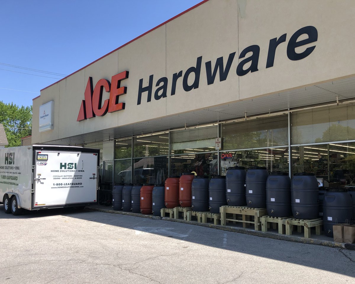 #Rain is on its way! Today we restocked #rainbarrels in #IowaCity! Reach out to your local #AceHardware or check out our #onlinestore for all of your rain barrel needs rbi.ecwid.com #HomeSolutionsofIowa