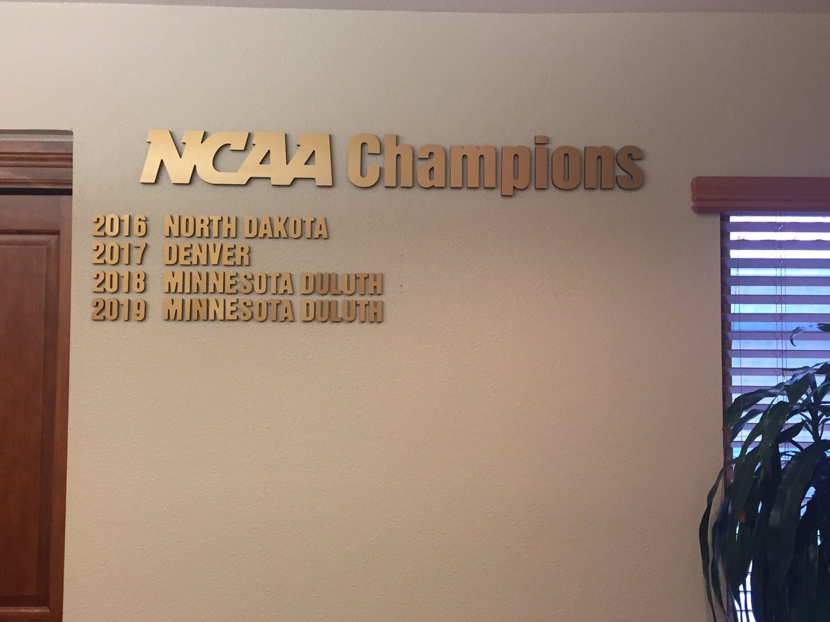 Updated! ✔️

🏆🏆🏆🏆

#NCHCHockey | #BulldogCountry
