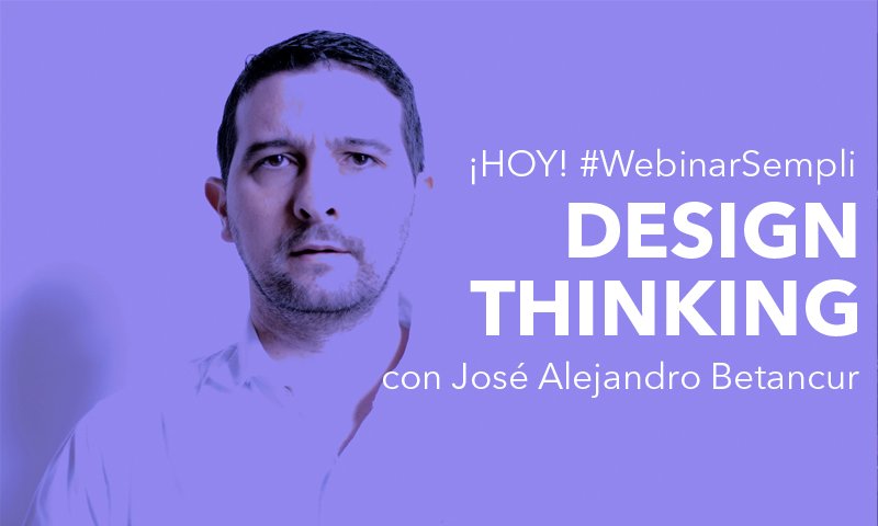sempli_co's tweet photo. #WebinarSempli | En minutos estaremos en vivo con nuestro webinar sobre #DesignThinking para pequeñas y medianas empresas. Todos invitados a conectarse a: https://t.co/P7Fk9T5xtF https://t.co/TtjVW8ZYxC